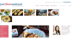 Desktop Screenshot of justonecookbook.com